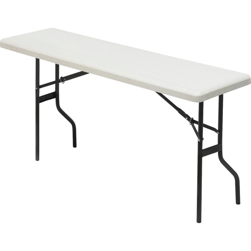 INDESTRUCTABLES TOO 1200 SERIES FOLDING TABLE, 72W X 18D X 29H, PLATINUM