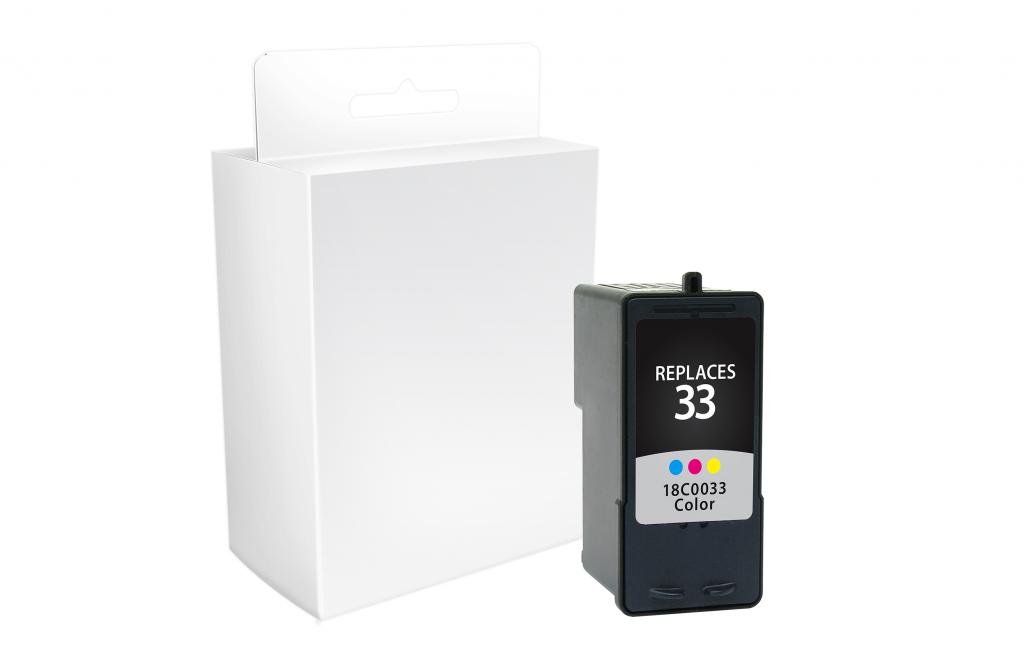 CIG Remanufactured Color Ink Cartridge (Alternative for Lexmark 18C0033 #33) (190 Yield)