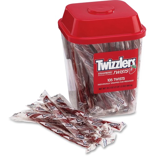 Hershey Co  Twizzlers Canister, Individually Wrapped, 33.3 oz.