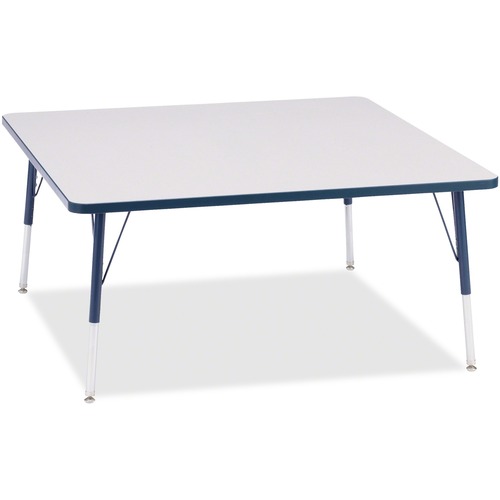 Jonti-Craft, Inc.  Activity Table, Square, 24"-13"x48"x48", Navy