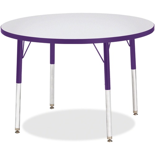 Jonti-Craft, Inc.  Activity Table, Round, 24"-31"x36", Purple