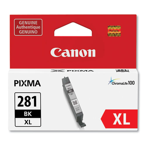 Canon 2037C001 (CLI-281XLBk) Black OEM High Yield Ink Tank