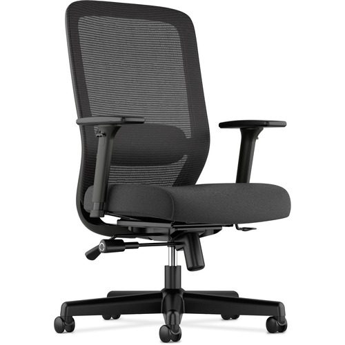 EXPOSURE MESH HIGH-BACK TASK CHAIR, SUPPORTS UP TO 250 LBS., BLACK SEAT/BLACK BACK, BLACK BASE