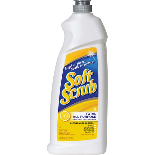 Dial Corporation  Soft Scrub Lemon Cleanser, 24oz., 9/CT, White