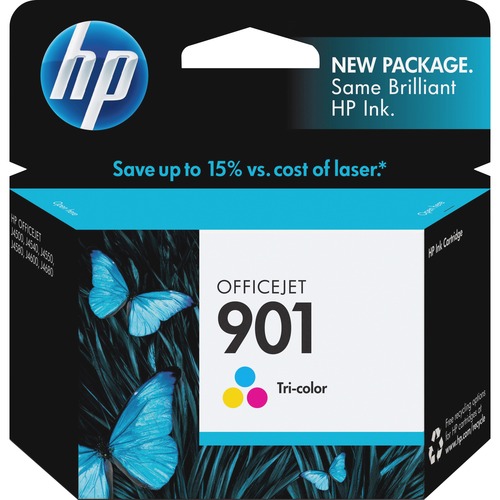 Hewlett-Packard  HP 901 Inkjet Cartridge, 360 Page Yield, Tri-color