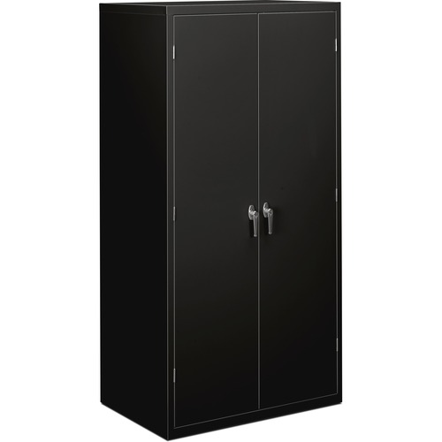 ASSEMBLED STORAGE CABINET, 36W X 24 1/4D X 71 3/4H, BLACK