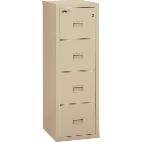 TURTLE FOUR-DRAWER FILE, 17.75W X 22.13D X 52.75H, UL LISTED 350 DEGREE FOR FIRE, PARCHMENT