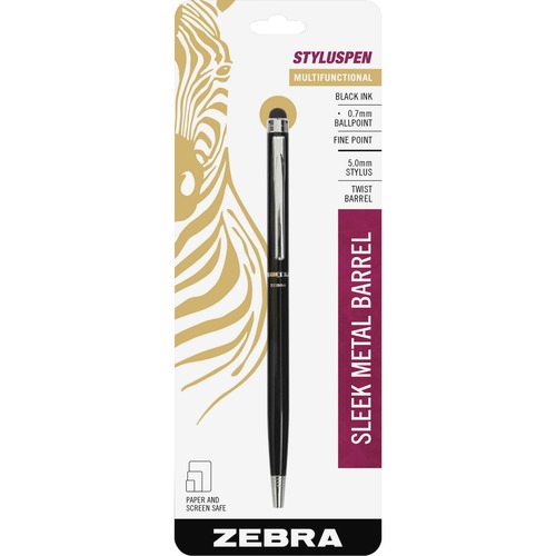 Styluspen Twist Ballpoint Pen/stylus, Black