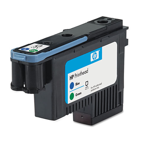 HP C9408A (HP 70) Blue & Green OEM Inkjet Cartridge Printhead
