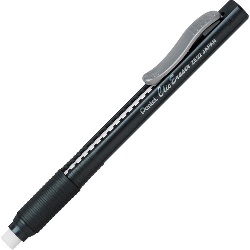 ERASER,CLIC,W/GRIP,BLACK