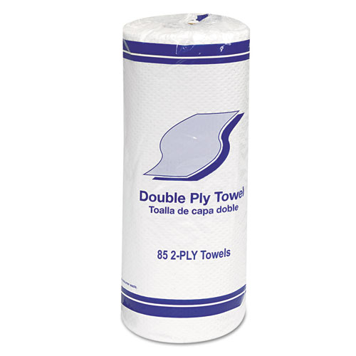 Kitchen Roll Towels, 2-Ply, 11", White, 85/roll, 30 Rolls/carton