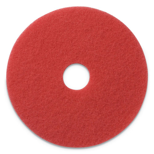 BUFFING PADS, 17" DIAMETER, RED, 5/CT