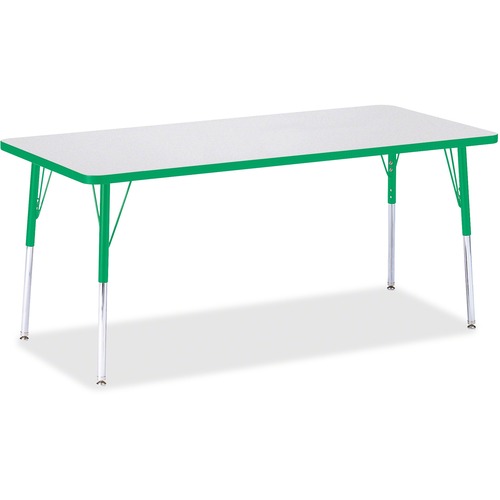 Jonti-Craft, Inc.  Activity Table, Rectangle, 24"-31"x30"x72", Green