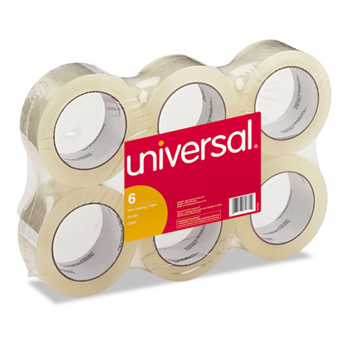 GENERAL-PURPOSE BOX SEALING TAPE, 3" CORE, 1.88" X 110 YDS, CLEAR, 6/PACK