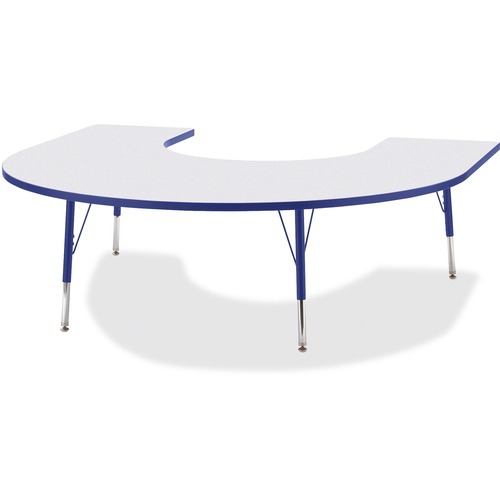 Jonti-Craft, Inc.  Activity Table, Horseshoe, 15"-24"x66"x60", Blue