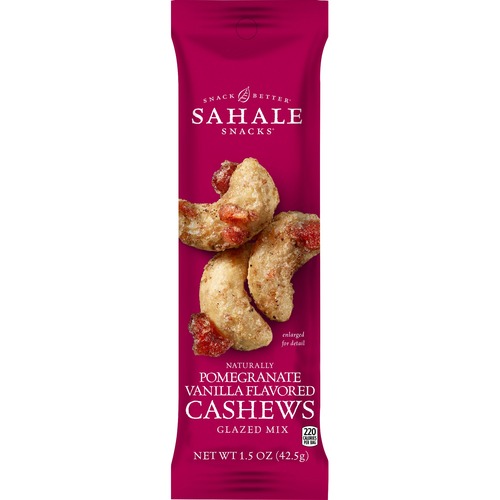 Folgers  Cashews Glazed Snack Mix, w/Pomegranate/Vanilla,18/CT, Pink
