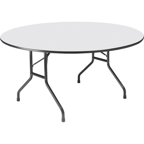 TABLE,FOLDING,WOOD,60"R,GY