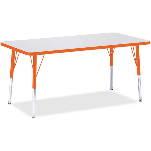 Jonti-Craft, Inc.  Activity Table,Rectangle,Toddler,11"-15"x30"x60",Orange