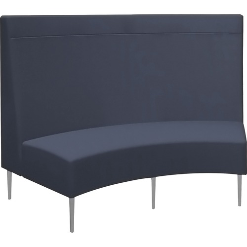 Highpoint  Loveseat, Curved, 45-1/2"Wx31"Dx52-3/4"H, Navy