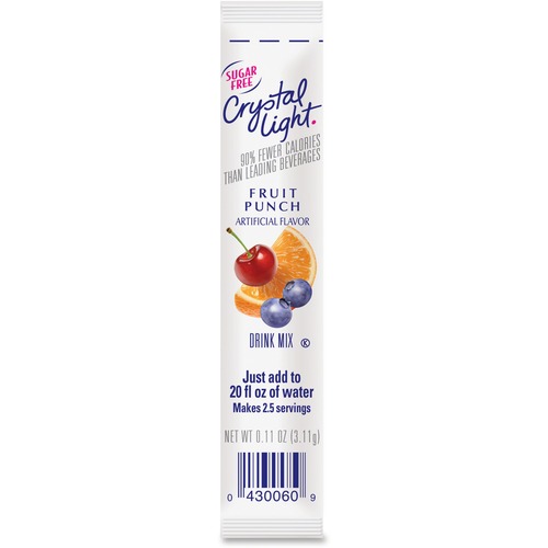 Kraft Foods  Crystal Light Sticks, 0.16oz., 30/BX, Fruit Punch