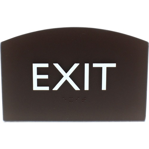 SIGN,4.5X6.75,ADA,EXIT,BR