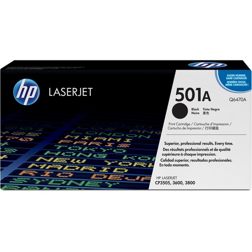Hewlett-Packard  Laser Print Cartridge, 6000 Page Yield, Black