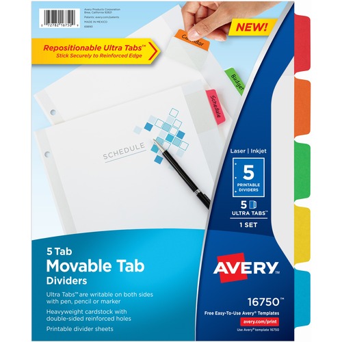 DIVIDERS,REPOSITION TAB,5TB