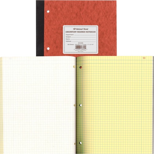 NOTEBOOK,LAB,4X4 QUAD,BRN