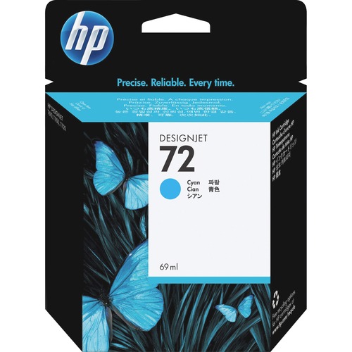 Hewlett-Packard  HP 72 Ink Cartridge, 69ml, Cyan