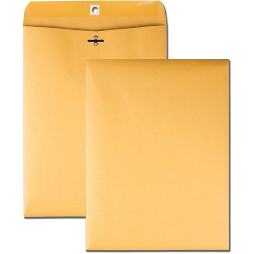 Business Source  Clasp Envelopes,28 lb.,6-1/2"x9-1/2",100/BX,Brown Kraft