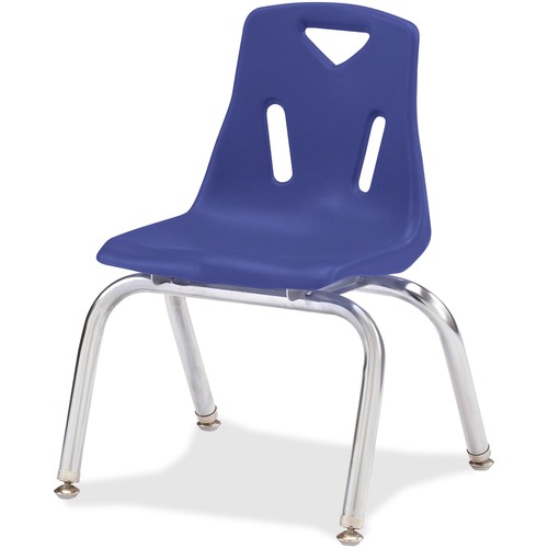 Jonti-Craft, Inc.  Stacking Chairs,w/Chrome Legs,16" Seat,29.5"x19.5"x21",BE