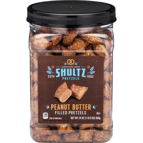 PRETZELS, PEANUT BUTTER, TUB, 24 OZ