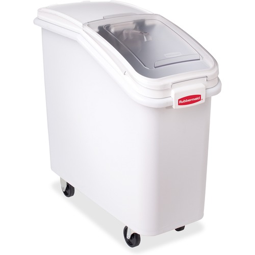 Rubbermaid Commercial Products  Ingredient Bin, w/4-Cup Scoop, 20-1/2 Gallon, White