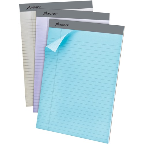 PAD,LEGAL,PASTEL,8.5X11,6PK