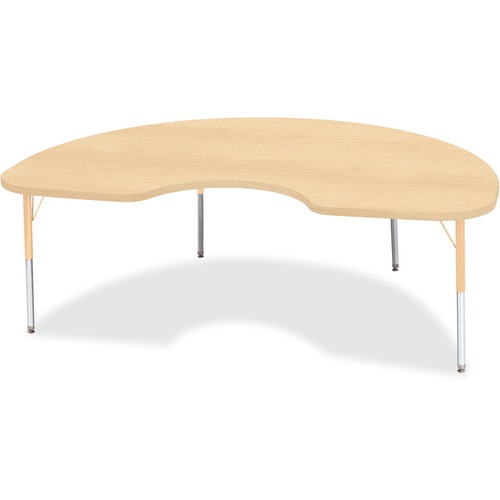 Jonti-Craft, Inc.  Activity Table, Kidney, 15"-24"x48"x72", Maple