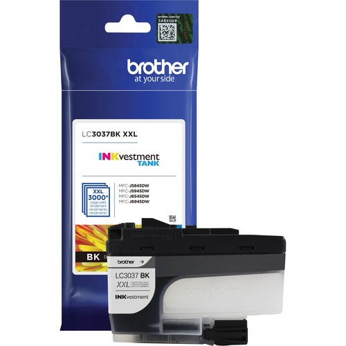 LC3037BK INKVESTMENT SUPER HIGH-YIELD INK, 3000 PAGE-YIELD, BLACK