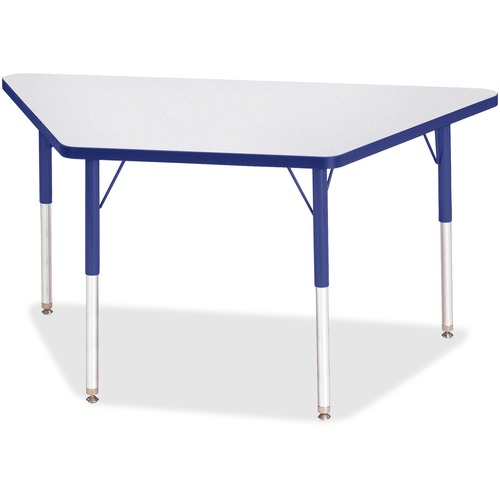 Jonti-Craft, Inc.  Activity Table, Trapezoid, 24"-31"x24"x48", Blue