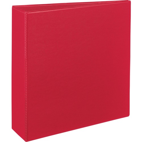 DURABLE NON-VIEW BINDER WITH DURAHINGE AND SLANT RINGS, 3 RINGS, 3" CAPACITY, 11 X 8.5, RED