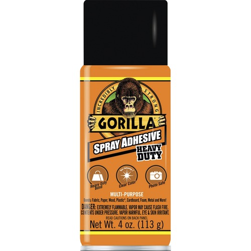 The Gorilla Glue Company  Spray Adhesive, Heavy-Duty, 4 oz, Clear