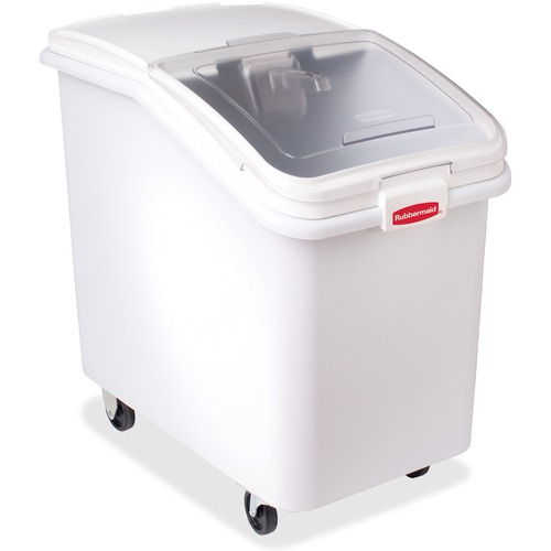 Rubbermaid Commercial Products  Ingredient Bin, w/4-Cup Scoop, 30-4/5 Gallon, White