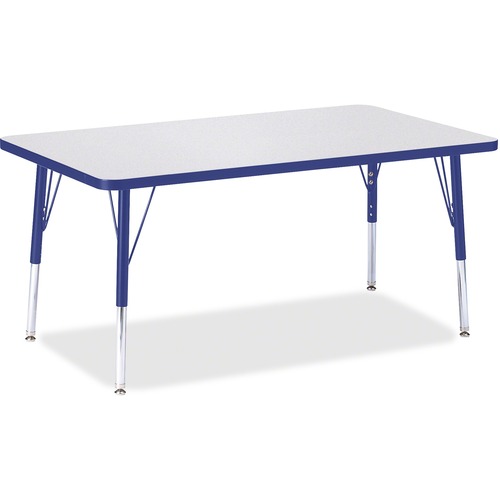 Jonti-Craft, Inc.  Rectangle Activity Table, 30"x48"x15"-24" H, Blue