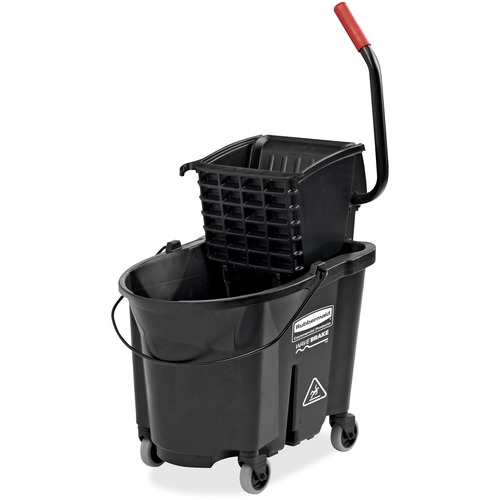 Rubbermaid Commercial Products  Exec Series Mop Bucket Combo, 35Qt, Black