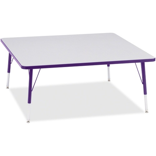 Jonti-Craft, Inc.  Activity Table, Square, 15"-24"x48"x48", Purple