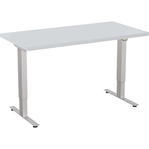 Special-T  Sit/Stand Table, Electric, 2 Stage, 24"x48"x46", Gray