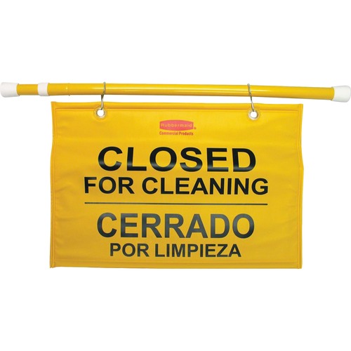 Site Safety Hanging Sign, 50" X 1" X 13", Multi-Lingual, Yellow