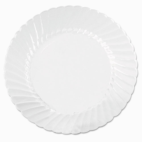 Classicware Plates, Plastic, 10.25 In, Clear, 18/bag, 8 Bag/carton