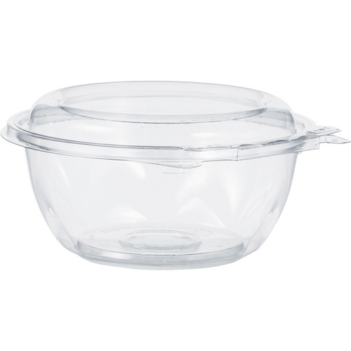 TAMPER-RESISTANT, TAMPER-EVIDENT BOWLS WITH DOME LID, 12 OZ, 5.5" DIAMETER X 2.6"H, CLEAR, 240/CARTON