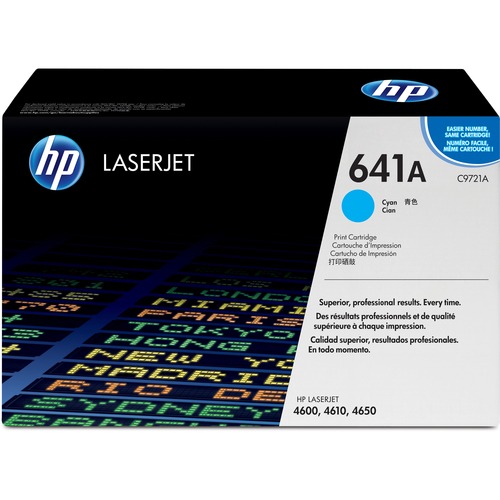 Hewlett-Packard  Print Cartridge, HP LaserJet 4600, 8000 Page Yield, Cyan