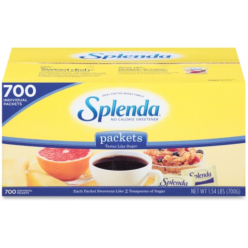 Heartland Food Products Group  Splenda Sugar Substitute Packets, 1.0g, 700/BX, Yellow