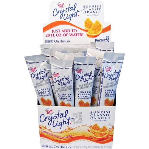 Kraft Foods  Crystal Light Sticks, 0.16 oz., 30/BX Classic Orange